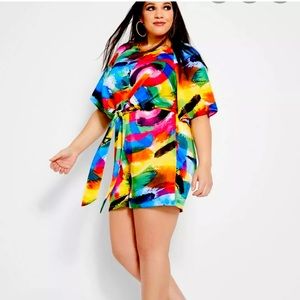 Multicolor Airbrush Summer Romper